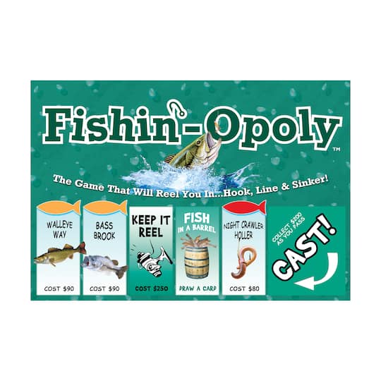 Fishin'-Opoly Family Board Game